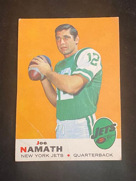 joe namath football card|More.